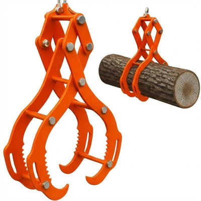 Pinces à bûches 32 po robustes - capacité de 2800 lb, pince à bois à 4 griffes pour tracteur, VTT, UTV, camionnette, chariot élévateur