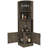 Dark Brown Bar Cabinet With 2 Shelves, Holding 8 Bottles And Improving Functionality Shelves For Up To Of Wine Or Liquor-397596719