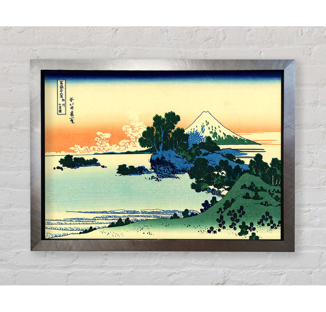 Shichiri Beach In Sagami Province von Katsushika Hokusai - Einzelne Bilderrahmen Kunstdrucke