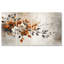 Impression sur toile, fleurs de cerisier orange et beige-2100139002