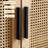 Modern Burlywood Solid Wood Sideboard