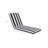 Outdoor Lounge Chair Cushion Replacement Patio Funiture Seat Cushion Chaise Lounge Cushion-Black/White Stripe