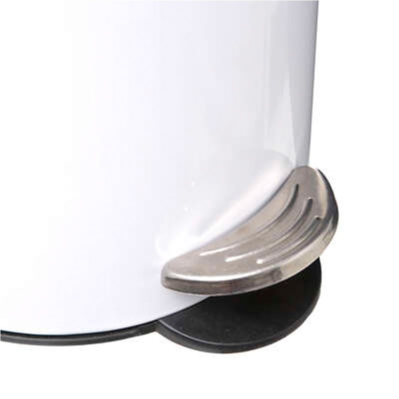 3 Litre Step On Waste Bin, White