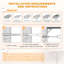 Ensemble de 4 tablettes murales pour chat, gris clair