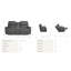 Causeuse inclinable en cuir avec console Apollo
