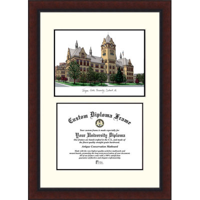 NCAA Wayne State Warriors Legacy Scholar Diploma Frame