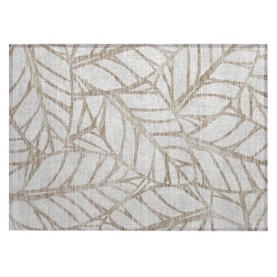 Neysa Washable Floral Indoor / Outdoor Rug