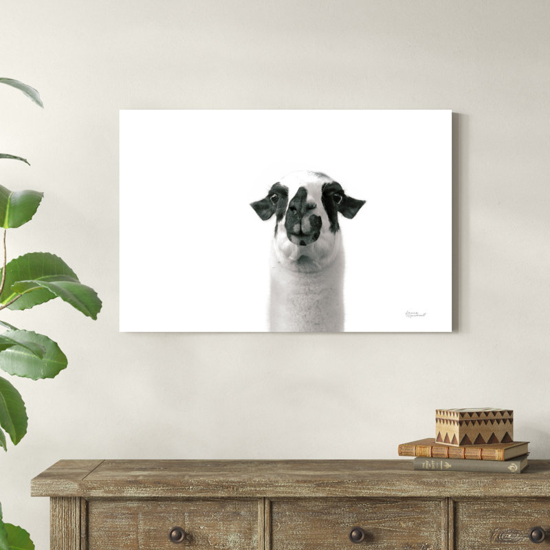 " Lovable Llama II " by Laura Marshall, 24" H x 36" W x 1.25" D