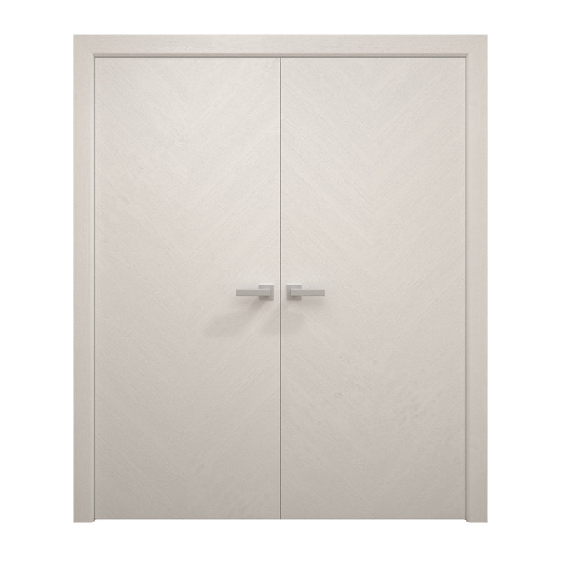 Portes doubles intérieures intérieures | Ego 5005 | Cadre de panneau intérieur en bois massif | Portes modernes pour placard