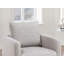 Fauteuil d'appoint pivotant en tissu Boucle-207165184