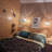 Plug-in Farmhouse Wall Sconce Bamboo Rattan Shade with Wooden Antler Arm(Bulb Not Included)