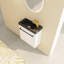 Meuble-lavabo en résine avec porte à fermeture en douceur - Lavabo de salle de bain de style moderne