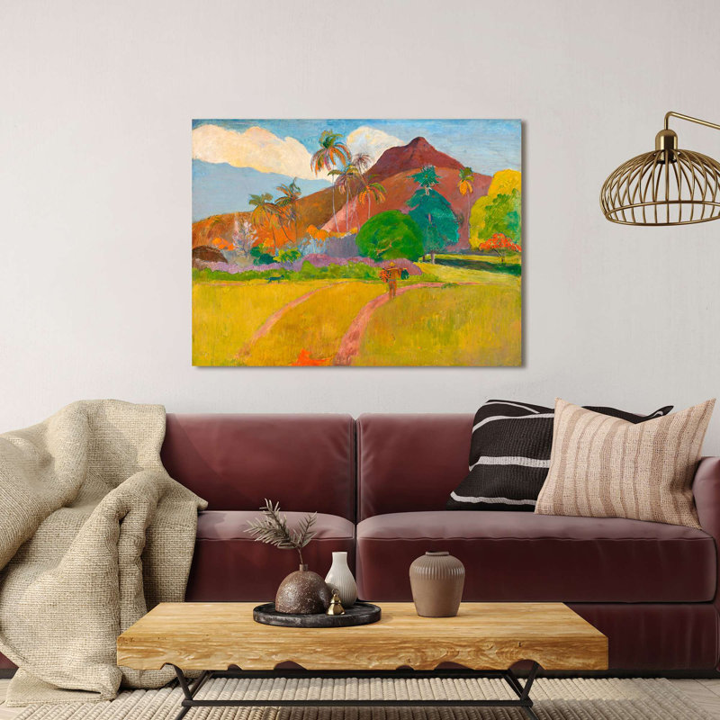 Tahitian Landscape by Paul Gauguin - Wrapped Canvas Print, 40cm H x 60cm W x 4cm D