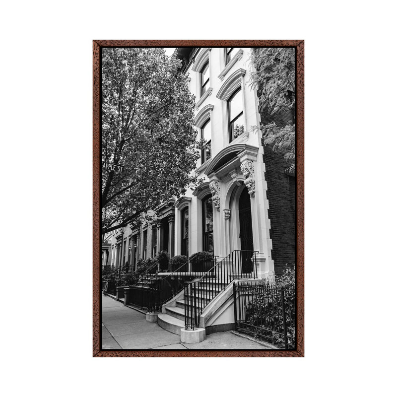 Brooklyn Heights by Bethany Young - Print on Canvas, 101.6cm H x 66.04cm W x 3.81cm D, Classic Brown Wood Framed
