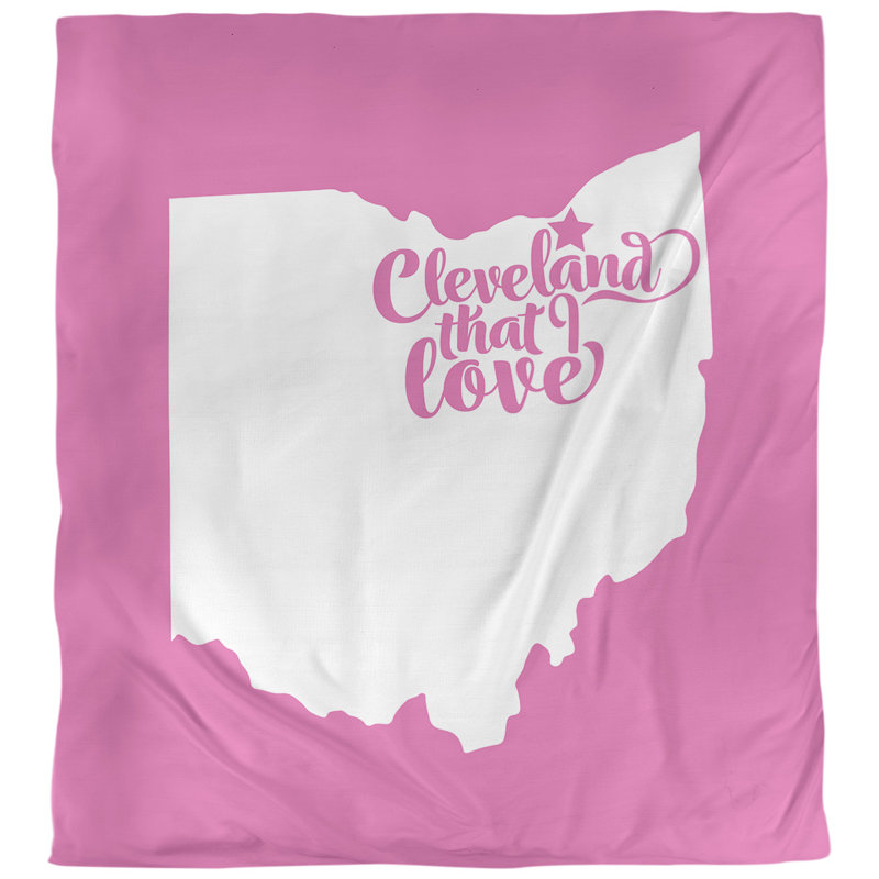 Housse de couette cleveland ohio, Rose, Microfibre