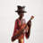 Polystone Tall Long Legged Jazz Band Musician Decorative Brown Sculpture with Black Base Stand Set-593679829-593679828