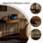 47.24"Retro Flip-top Vanity Table with Stool
