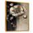 Toile avec cadre flottant or