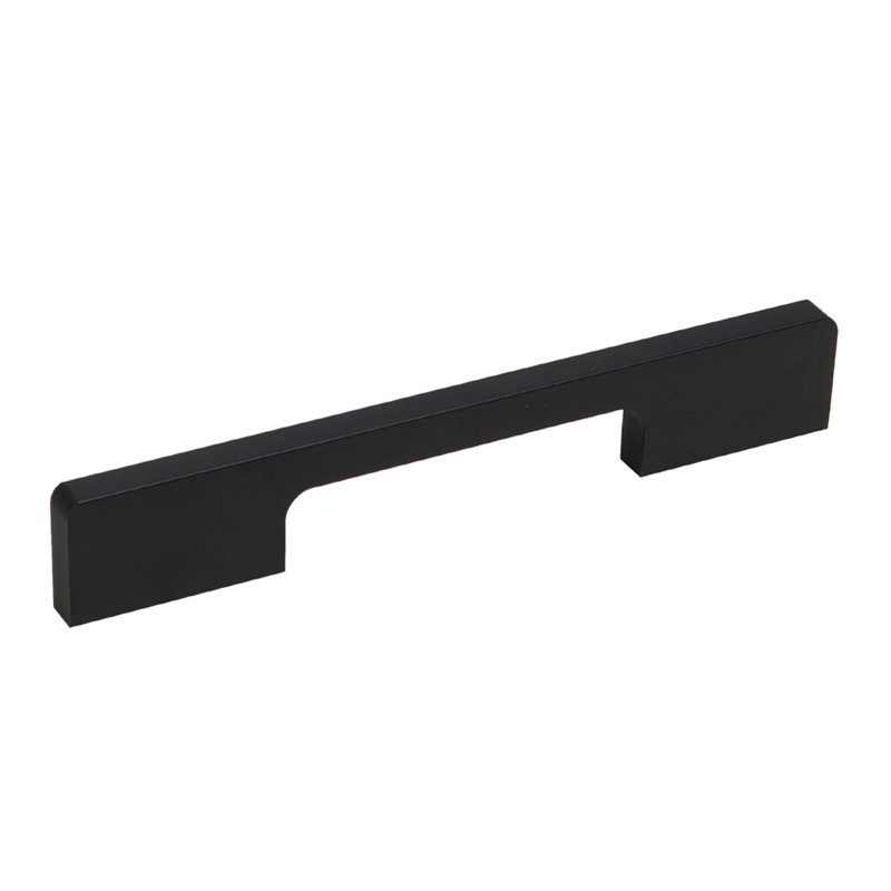 2Pcs Matte Black Furniture Handles, 128mm