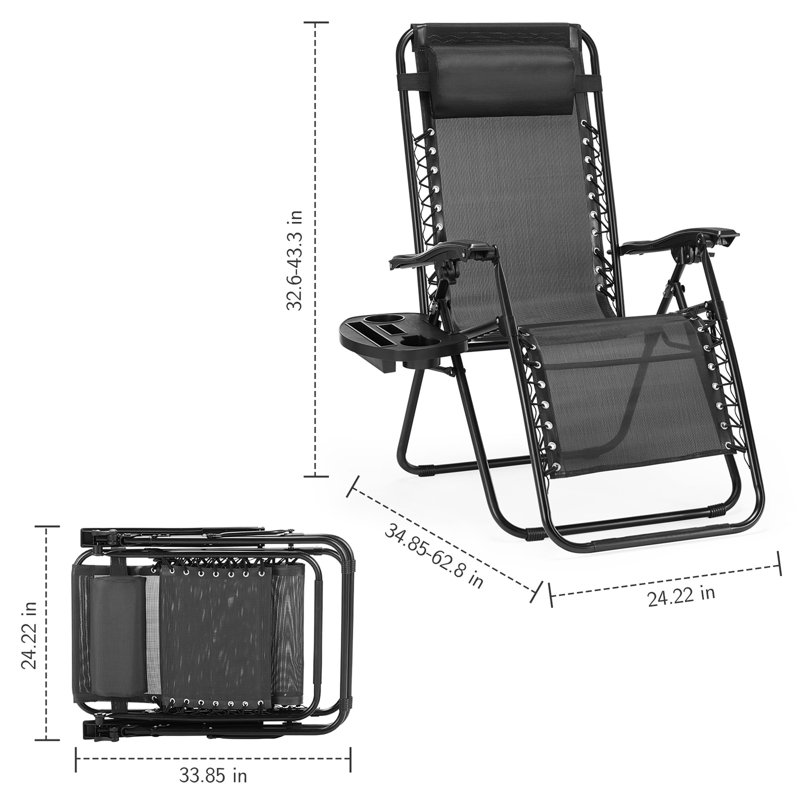 Ensemble de 2 chaises longues Zero Cravity