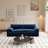 66" Queen Pull Out Sofa Bed, 3-in-1 Convertible Sleeper Sofa Multi-Functional Velvet Loveseat Bed-1870766261