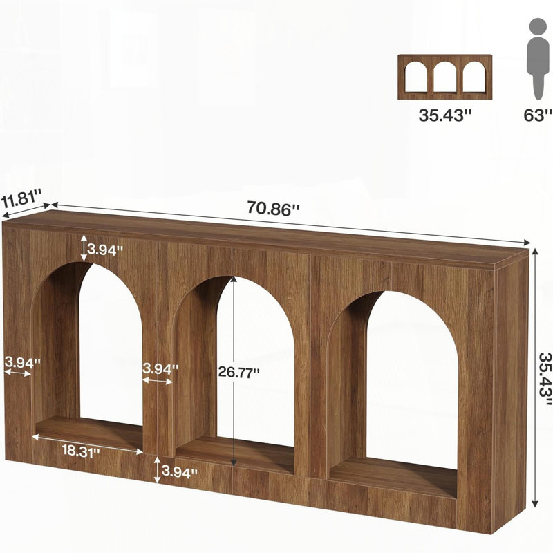 Console moderne pour le salon, Brun