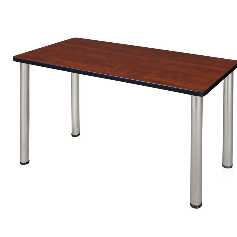 Plateau de table de formation Kee, H 29 po x L 48 po x l 24 po, Noir, Acajou
