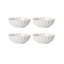 French Perle Scallop 4-Piece Bowl Set