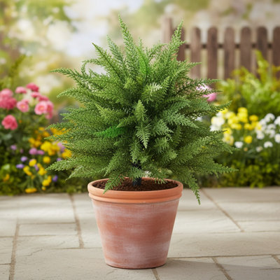 55Cm/21.6" Artificial Pine Cypress Topiary Tree Artificial Shrubs For Outdoors With Ground Spike Faux Outdoor Shrubs Potted Artificial Bushes For Outdoors Front Porch
