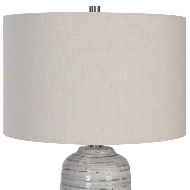 Lampe de table ivoire Orren Ellis Cyclone