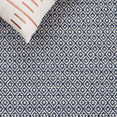 Absaln Hand Woven Cotton Geometric Rug