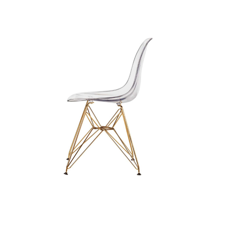 Chaise d'appoint en transparent