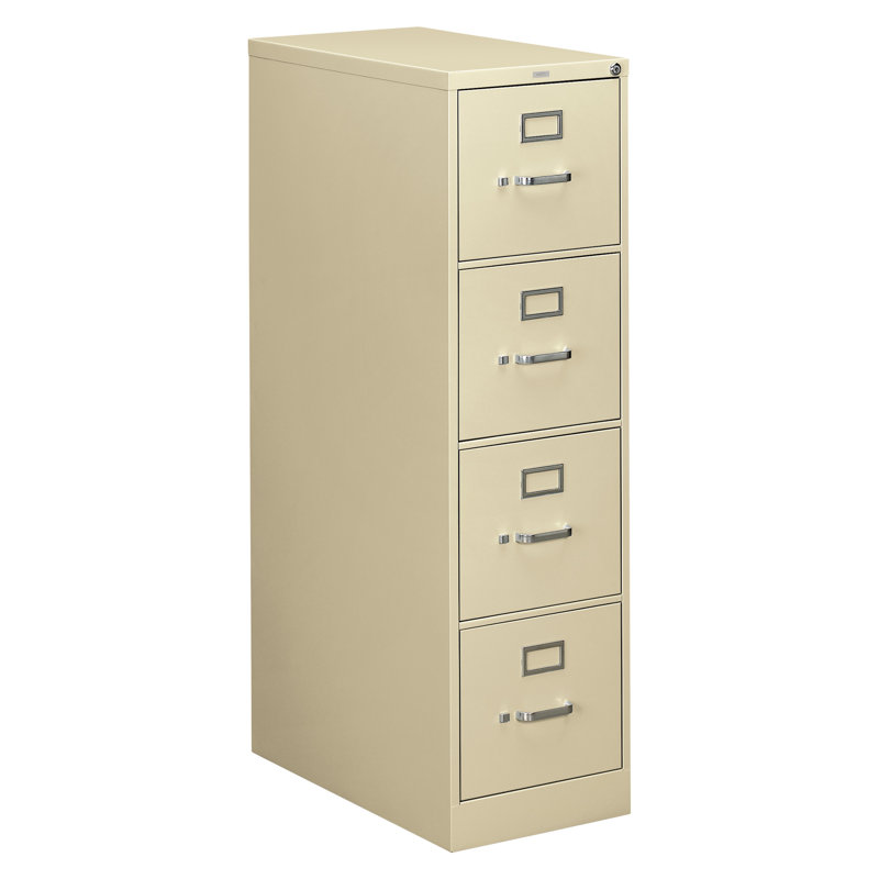 Putty Metal 4-Drawer Vertical Lockable Filing Cabinet