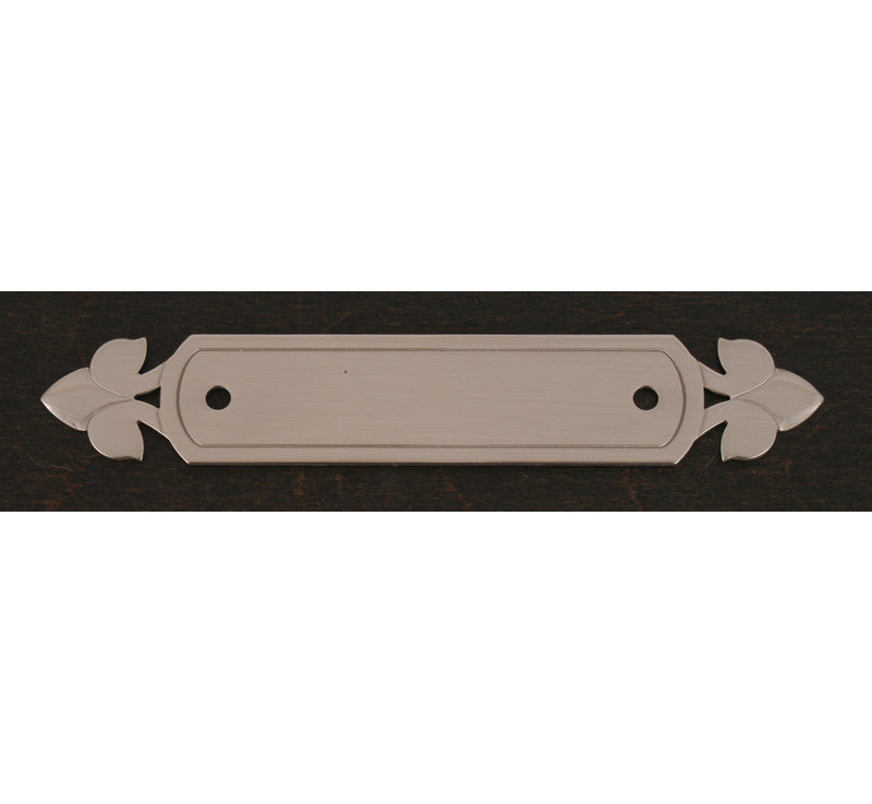 BP Series Pull Backplate with Spade Ends, Satin Nickel