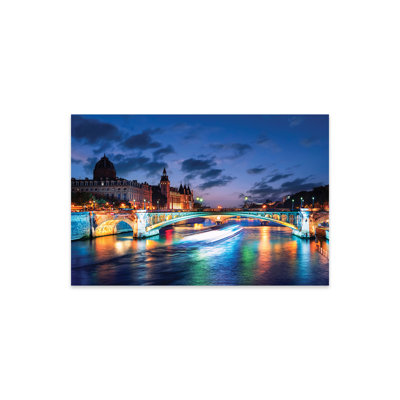 "Paris au crépuscule" par Manjik, peinture