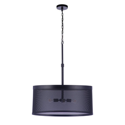 Luminaire suspendu tambour 4 lumières Mesh