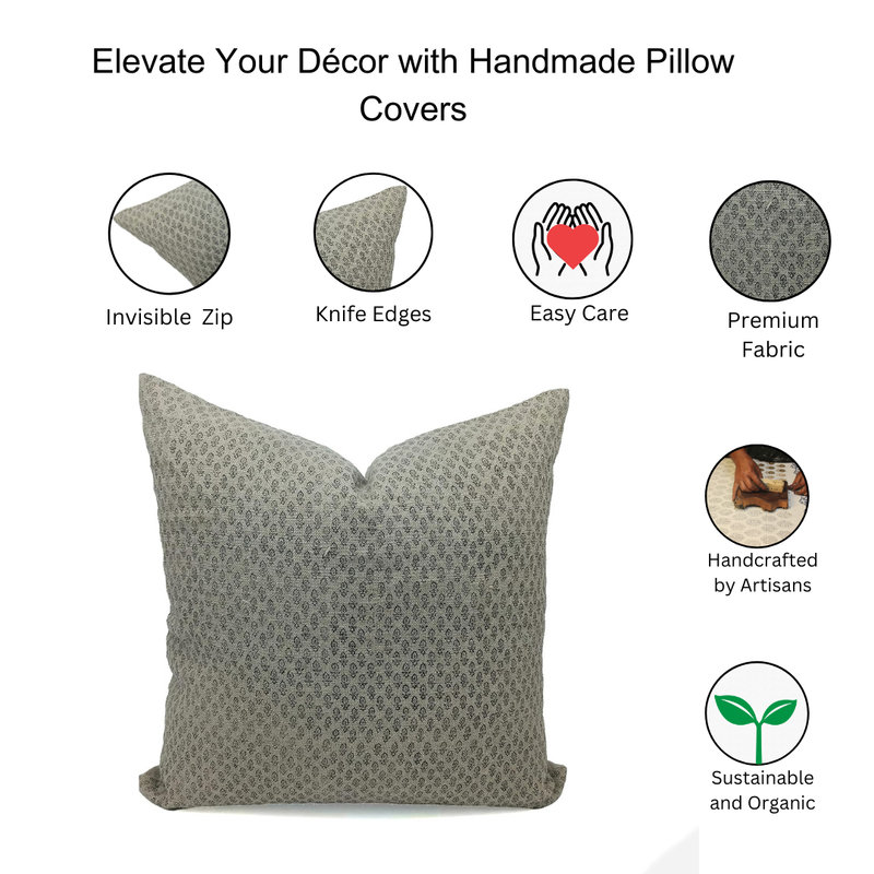 Linen Lumbar Indoor/Outdoor Pillow Cover, 14" x 20"