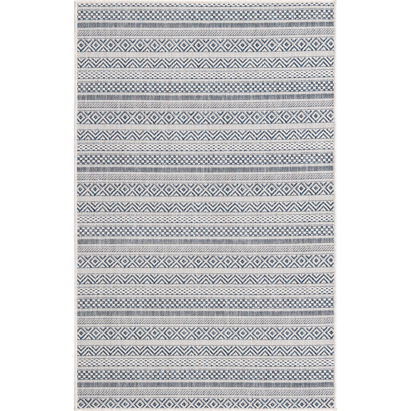 Evolet Striped Indoor / Outdoor Rug, Rectangle 3'3" x 5'3"