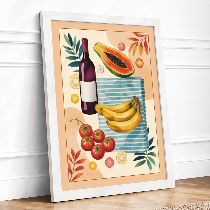 Produce And Botanics Modern - Print, A4 - 29.7 x 21.0 cm, White