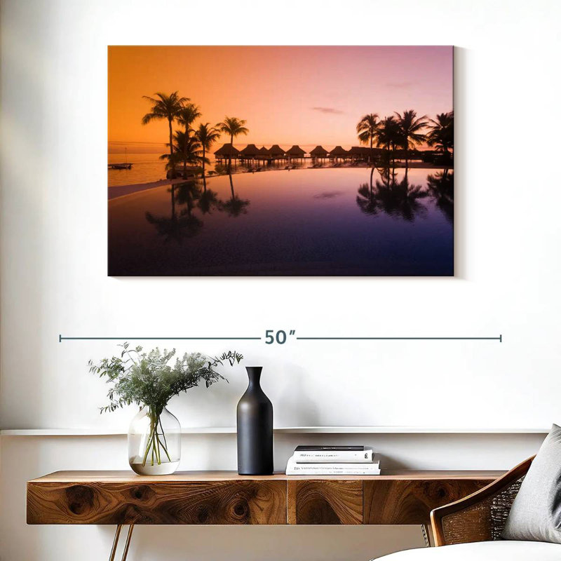 Gillard Bora Bora Sunset, 26" H x 39" W