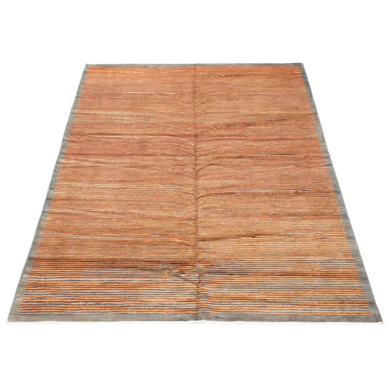 Tapis brun Finest Peshawar Ziegler 6 pi 0 po x 9 pi 1 po