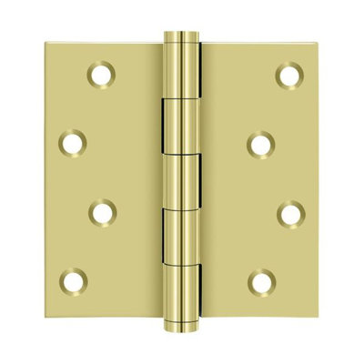Deltana DSB415-RZ DSB415-RZ 4.0" x SQR Solid Brass Hinge Pair Satin Nickel