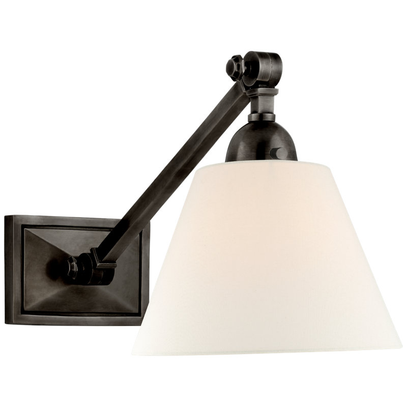 Alexa Hampton Jane Single Library Wall Light, Gun Metal