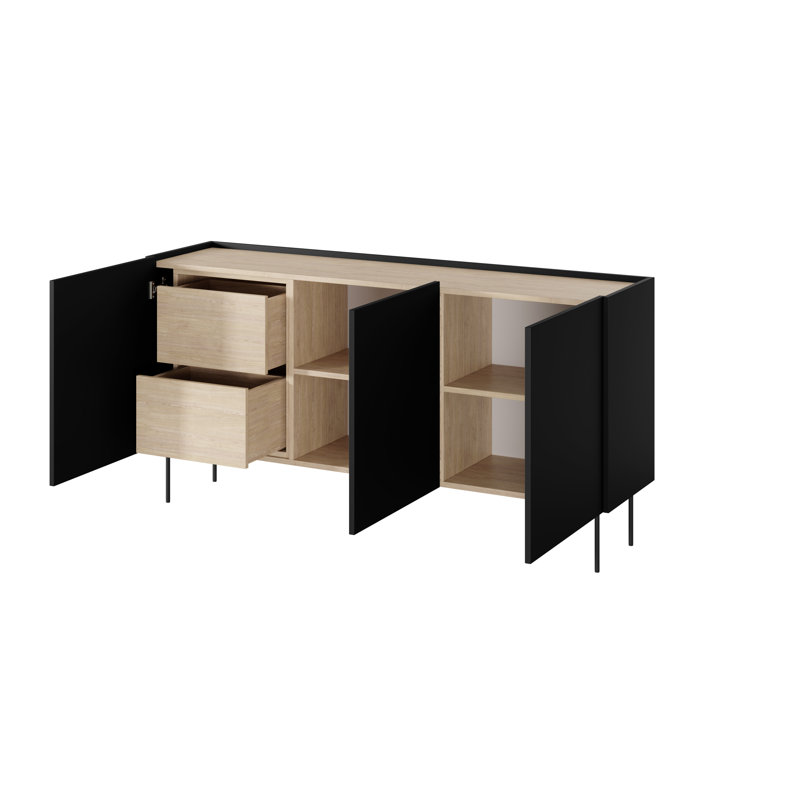 Carlitha 170cm Sideboard, Black