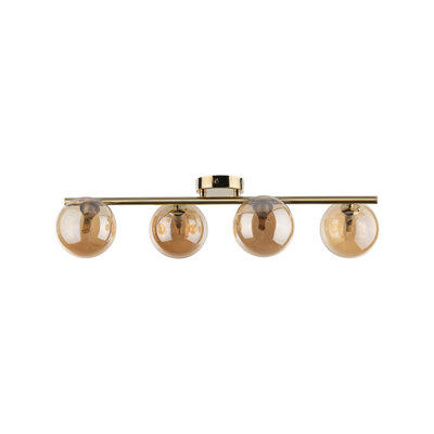 Aspers Glass Semi Flush Mount