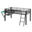 Lit mezzanine avec bureau Gaming, DEL