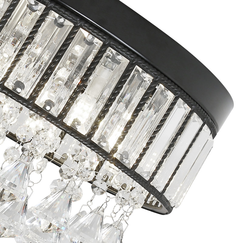 Plafonnier encastré en cristal 6 lumières Dameion
