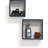 Navy Cube Shelf Set, 4" D X 10" W X 10" H, Set Of 2
