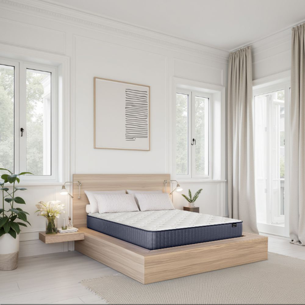 Cooling Copper Memory Foam Hybrid - Firm Feel, 12.5" Mattress White Noise Mattress 