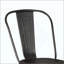 Ensemble de 4 chaises de salle à manger empilables en métal, chaises de salle à manger à lattes industrielles modernes, support robuste en croix, chaise sans accoudoir portable légère pour la cuisine, la salle à manger et le bar-65294713